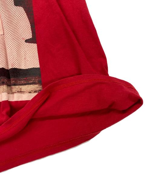 stussy（ステューシー）stussy (ステューシー) LIQUID LIQUID PHENOMENON (フェノメノン) コラボプリントTシャツ レッド サイズ:Lの古着・服飾アイテム