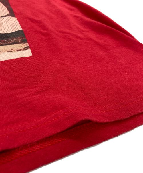 stussy（ステューシー）stussy (ステューシー) LIQUID LIQUID PHENOMENON (フェノメノン) コラボプリントTシャツ レッド サイズ:Lの古着・服飾アイテム