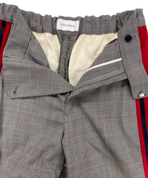 STUMBLY（スタンブリ―）STUMBLY (スタンブリ―) Side Line Combination Pants/サイドラインコンビネーションパンツ グレー サイズ:記載なしの古着・服飾アイテム