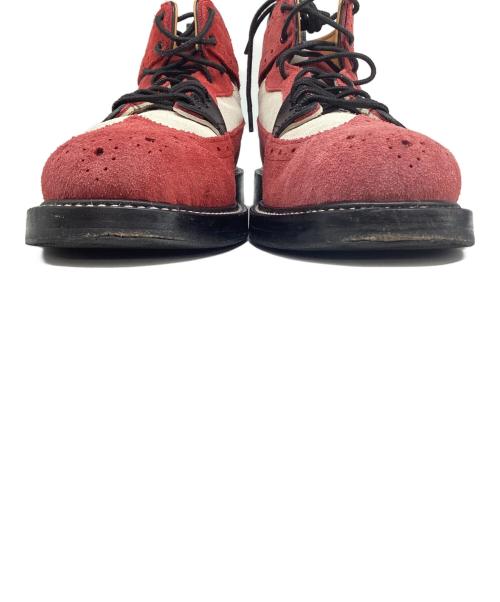 HENDER SCHEME（エンダースキーマ）HENDER SCHEME (エンダースキーマ) 冗談レースアップブーツ レッド サイズ:4の古着・服飾アイテム
