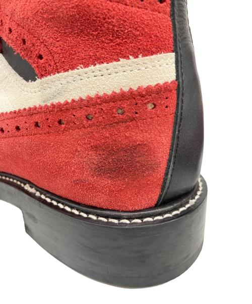 HENDER SCHEME（エンダースキーマ）HENDER SCHEME (エンダースキーマ) 冗談レースアップブーツ レッド サイズ:4の古着・服飾アイテム