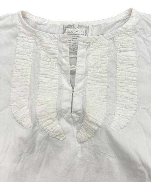 BEARDSLEY（ビアズリー）BEARDSLEY (ビアズリー) ワイドブラウス ホワイト サイズ:Fの古着・服飾アイテム