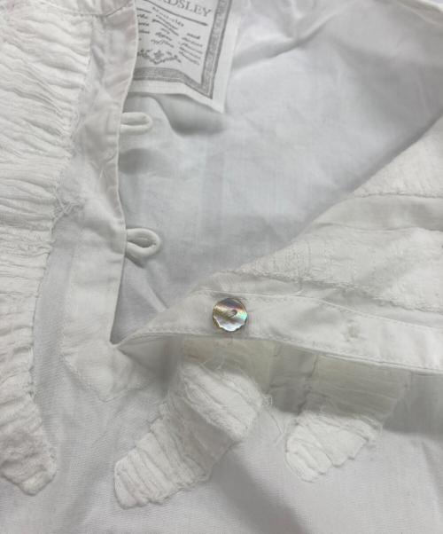 BEARDSLEY（ビアズリー）BEARDSLEY (ビアズリー) ワイドブラウス ホワイト サイズ:Fの古着・服飾アイテム