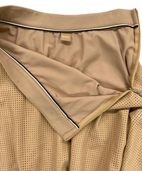 BOSS（ボス）BOSS (ボス) A-Line Skirt With Perforated Faux Leather ブラウン サイズ:DE34A 未使用品の古着・服飾アイテム