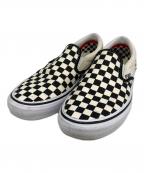 VANSヴァンズ）の古着「スリッポン」｜ブラック×ホワイト