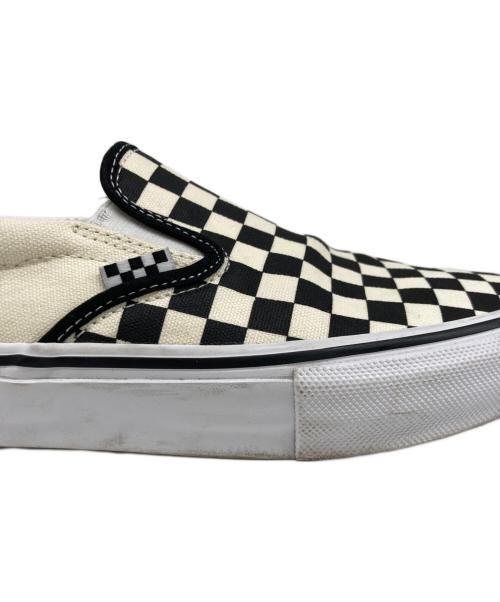 VANS（ヴァンズ）VANS (バンズ) スリッポン ブラック×ホワイト サイズ:9.5の古着・服飾アイテム