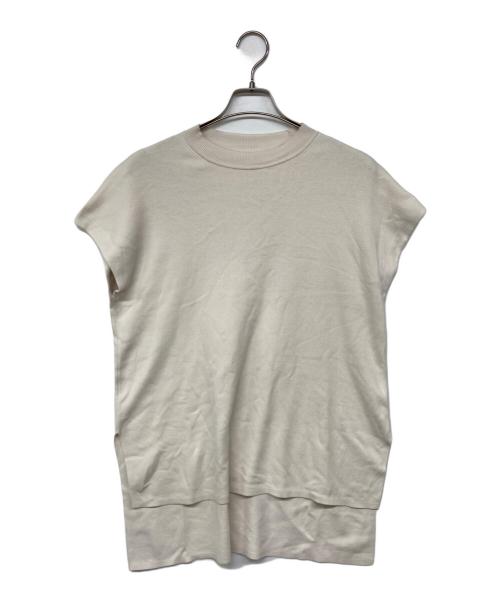 ATON（エイトン）ATON (エイトン) モックネックタンクトップ ベージュ サイズ:2の古着・服飾アイテム