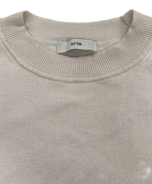 ATON（エイトン）ATON (エイトン) モックネックタンクトップ ベージュ サイズ:2の古着・服飾アイテム