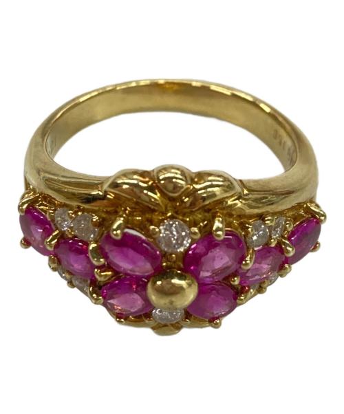 NO BRAND（ノーブランド）NO BRAND (ノーブランド) K18 ストーン リング サイズ:表記無しの古着・服飾アイテム