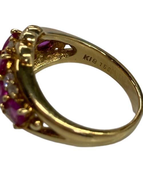 NO BRAND（ノーブランド）NO BRAND (ノーブランド) K18 ストーン リング サイズ:表記無しの古着・服飾アイテム