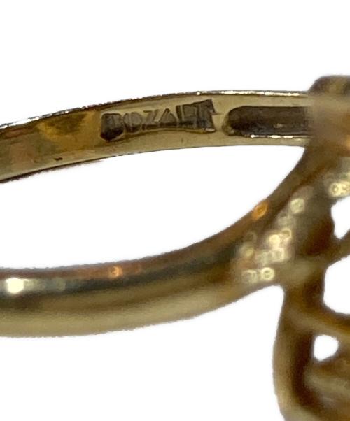 NO BRAND（ノーブランド）NO BRAND (ノーブランド) K18 フラワーモチーフ ストーン リング サイズ:表記無しの古着・服飾アイテム