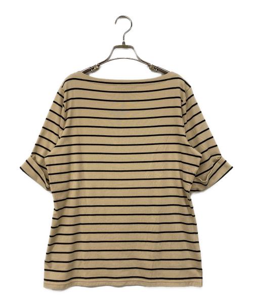 LAUREN RALPH LAUREN（ローレンラルフローレン）LAUREN RALPH LAUREN (ローレンラルフローレン) ボーダーカットソー ベージュ サイズ:XXLの古着・服飾アイテム