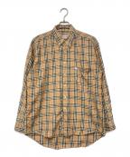 Burberry'sバーバリー）の古着「ノヴァBDチェックシャツ」｜ベージュ