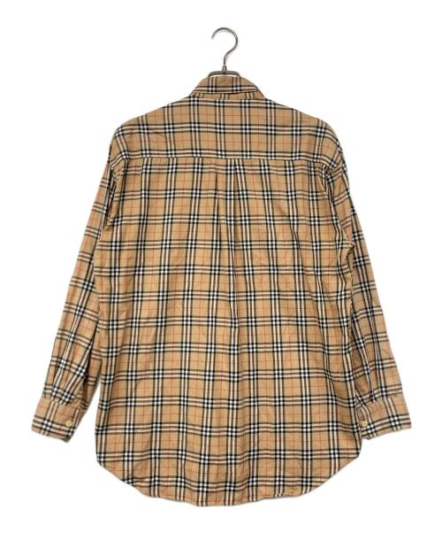 Burberry's（バーバリー）Burberry's (バーバリーズ) ノヴァBDチェックシャツ ベージュ サイズ:Lの古着・服飾アイテム
