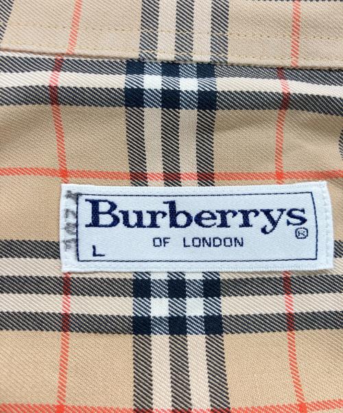 Burberry's（バーバリー）Burberry's (バーバリーズ) ノヴァBDチェックシャツ ベージュ サイズ:Lの古着・服飾アイテム