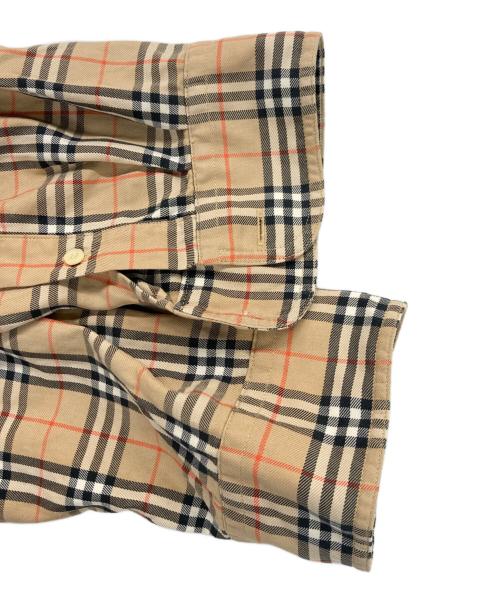 Burberry's（バーバリー）Burberry's (バーバリーズ) ノヴァBDチェックシャツ ベージュ サイズ:Lの古着・服飾アイテム