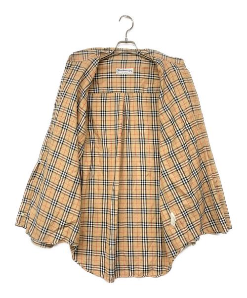 Burberry's（バーバリー）Burberry's (バーバリーズ) ノヴァBDチェックシャツ ベージュ サイズ:Lの古着・服飾アイテム