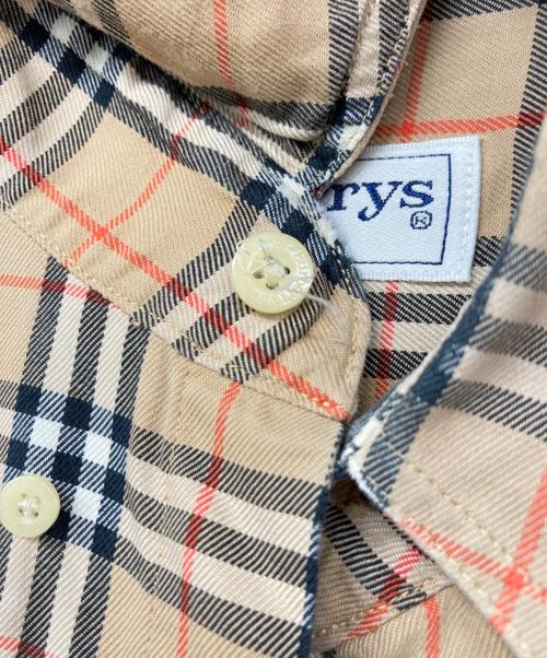 Burberry's（バーバリー）Burberry's (バーバリーズ) ノヴァBDチェックシャツ ベージュ サイズ:Lの古着・服飾アイテム