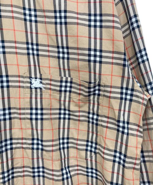 Burberry's（バーバリー）Burberry's (バーバリーズ) ノヴァBDチェックシャツ ベージュ サイズ:Lの古着・服飾アイテム