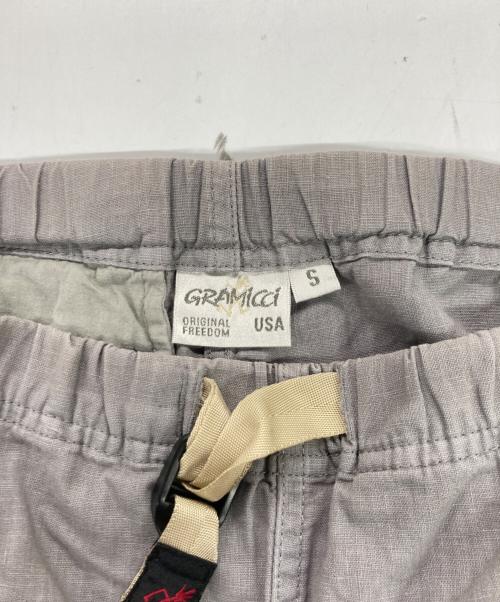 GRAMICCI（グラミチ）GRAMICCI (グラミチ) リネン混ハーフパンツ グレー サイズ:Sの古着・服飾アイテム