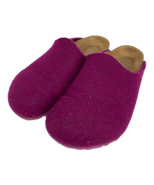 BIRKENSTOCK（ビルケンシュトック）BIRKENSTOCK (ビルケンシュトック) ウールボストン パープル サイズ:22.5の古着・服飾アイテム