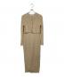 HER LIP TO（ハーリップトゥ）の古着「All Day Long Ribbed Knit Set/セットワンピース」｜ベージュ