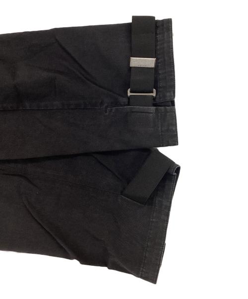GUCCI（グッチ）GUCCI (グッチ) タックパンツ ブラック サイズ:50の古着・服飾アイテム