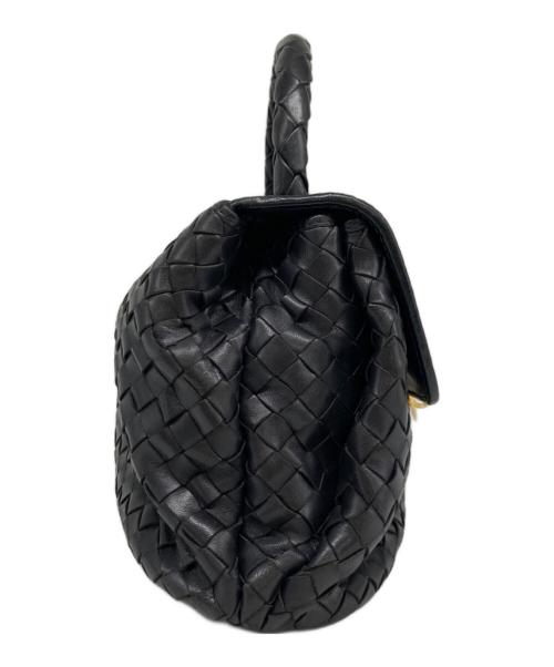 BOTTEGA VENETA（ボッテガベネタ）BOTTEGA VENETA (ボッテガベネタ) ハンドバッグ ブラックの古着・服飾アイテム