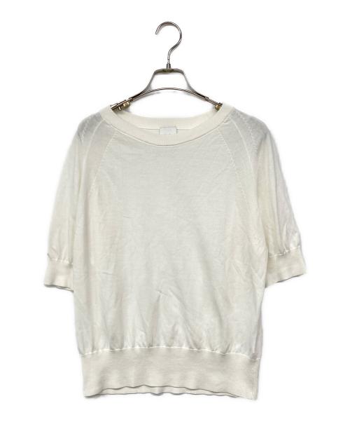 Spick and Span（スピックアンドスパン）Spick and Span (スピックアンドスパン) ICECOTTON ハーフスリーブプルオーバー ホワイト サイズ:記載なしの古着・服飾アイテム
