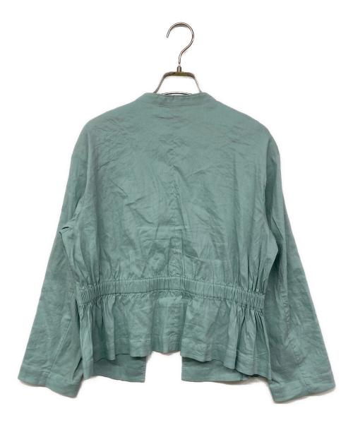 UNTITLED（アンタイトル）UNTITLED (アンタイトル) FABRICA ノーカラージャケット ブルー サイズ:１の古着・服飾アイテム