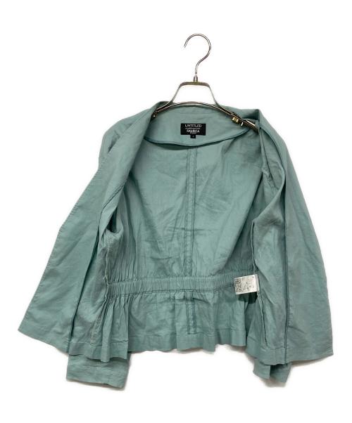 UNTITLED（アンタイトル）UNTITLED (アンタイトル) FABRICA ノーカラージャケット ブルー サイズ:１の古着・服飾アイテム