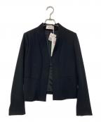 kay meケイミー）の古着「ノーカラージャケット」｜ブラック