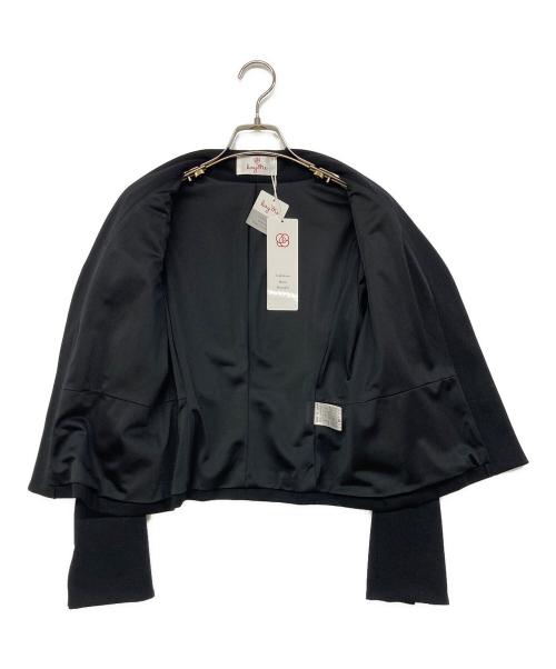 kay me（ケイミー）kay me (ケイミー) ノーカラージャケット ブラック サイズ:9 未使用品の古着・服飾アイテム