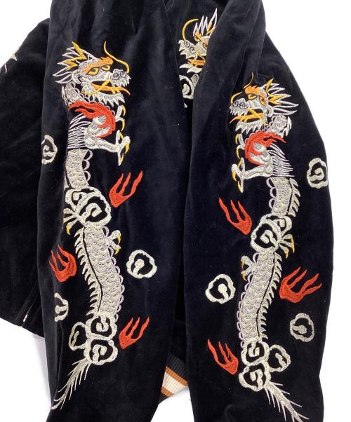 OBORO（オボロ）OBORO (オボロ) 別珍スカジャン ブラック サイズ:Lの古着・服飾アイテム