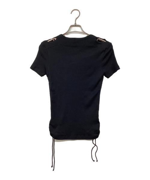 HELMUT LANG（ヘルムートラング）HELMUT LANG (ヘルムートラング) デザインカットソー ブラック サイズ:Mの古着・服飾アイテム