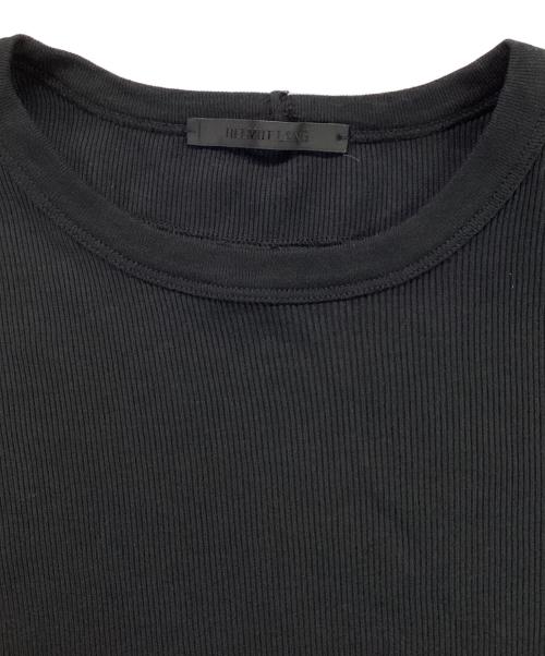 HELMUT LANG（ヘルムートラング）HELMUT LANG (ヘルムートラング) デザインカットソー ブラック サイズ:Mの古着・服飾アイテム