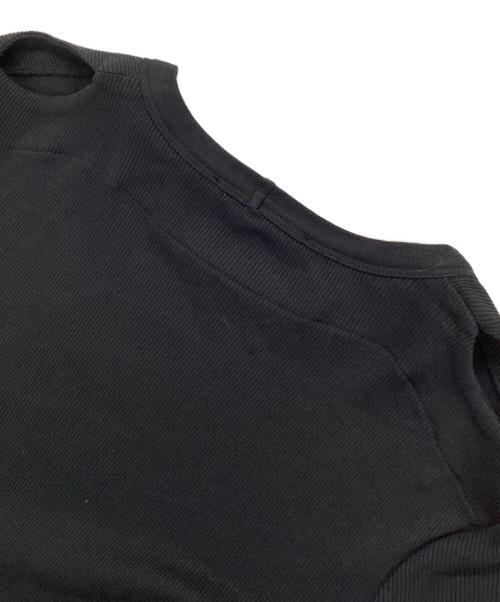 HELMUT LANG（ヘルムートラング）HELMUT LANG (ヘルムートラング) デザインカットソー ブラック サイズ:Mの古着・服飾アイテム