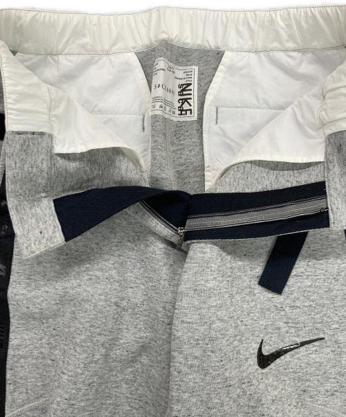 NIKE（ナイキ）NIKE (ナイキ) sacai (サカイ) フリース パンツ/スウェットパンツ グレー サイズ:Sの古着・服飾アイテム