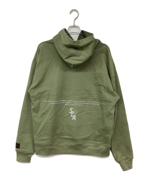 WIND AND SEA（ウィンダンシー）WIND AND SEA (ウィンダンシー) プルオーバーパーカー グリーン サイズ:Lの古着・服飾アイテム