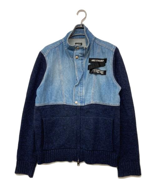 DIESEL（ディーゼル）DIESEL (ディーゼル) ドッキングデニムジャケット ブルー サイズ:Lの古着・服飾アイテム