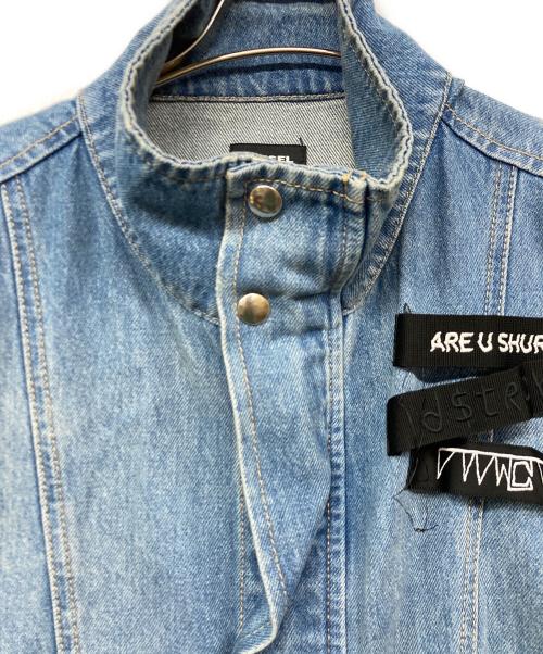 DIESEL（ディーゼル）DIESEL (ディーゼル) ドッキングデニムジャケット ブルー サイズ:Lの古着・服飾アイテム
