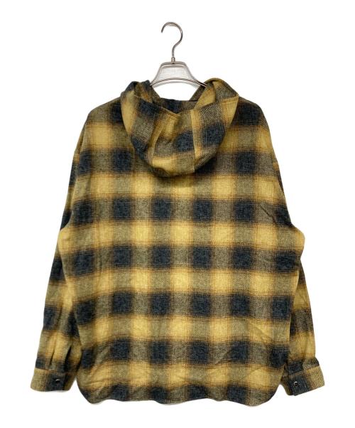 WIND AND SEA（ウィンダンシー）WIND AND SEA (ウィンダンシー) フーデッドチェックシャツ イエロー サイズ:Ｍの古着・服飾アイテム