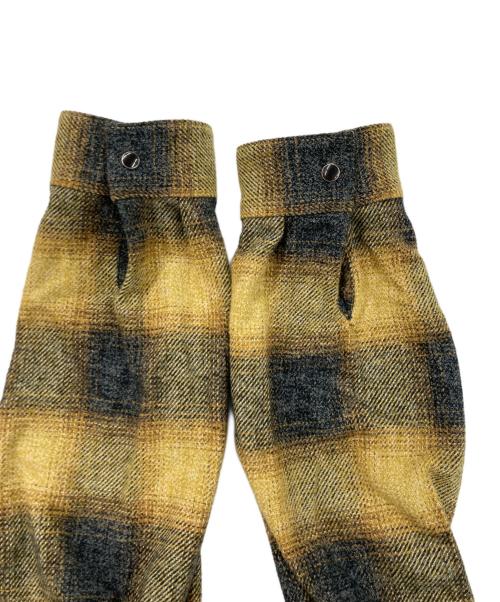 WIND AND SEA（ウィンダンシー）WIND AND SEA (ウィンダンシー) フーデッドチェックシャツ イエロー サイズ:Ｍの古着・服飾アイテム