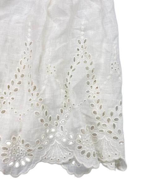 lisette（リゼッタ）lisette (リゼッタ) リネンスカート ホワイト サイズ:記載なしの古着・服飾アイテム