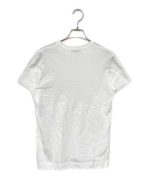 tricot COMME des GARCONS（トリココムデギャルソン）tricot COMME des GARCONS (トリココムデギャルソン) レース切り替えTシャツ ホワイト サイズ:Mの古着・服飾アイテム