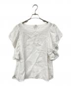 CLOTH&CROSSクロスアンドクロス）の古着「リネンブラウス」｜ホワイト