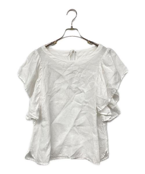 CLOTH&CROSS（クロスアンドクロス）CLOTH&CROSS (クロスアンドクロス) リネンブラウス ホワイト サイズ:記載なしの古着・服飾アイテム