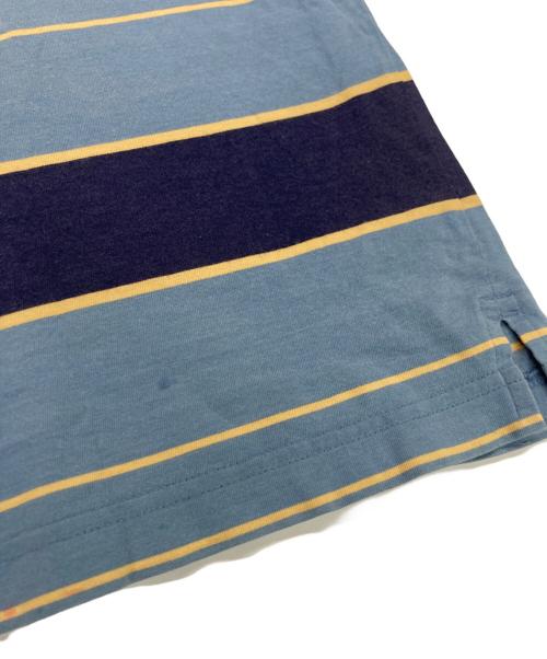 Patagonia（パタゴニア）Patagonia (パタゴニア) ボーダーポロシャツ ブルー サイズ:Sの古着・服飾アイテム