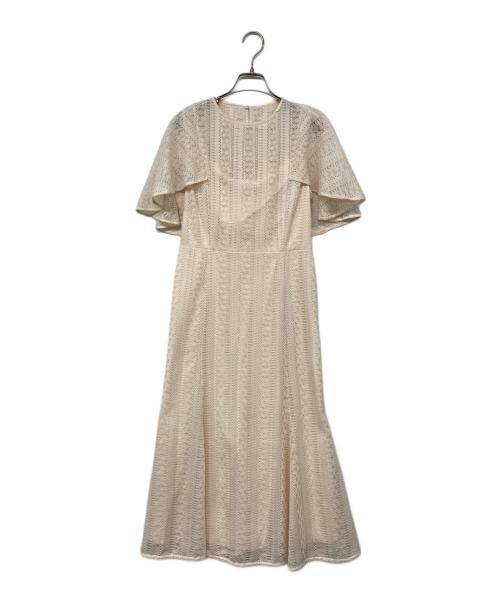 CELFORD（セルフォード）CELFORD (セルフォード) ケープレースワンピース ベージュ サイズ:38の古着・服飾アイテム