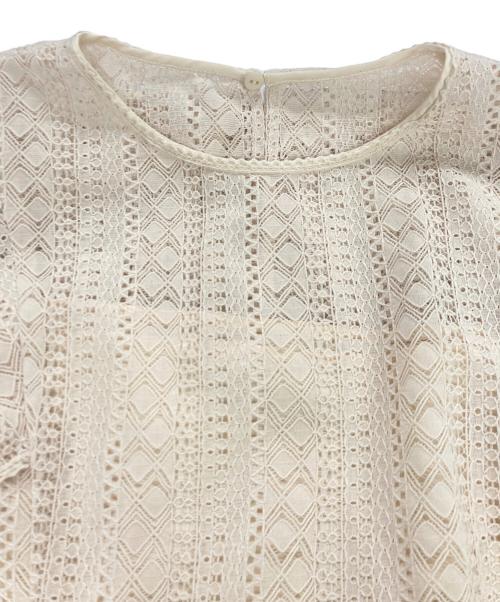 CELFORD（セルフォード）CELFORD (セルフォード) ケープレースワンピース ベージュ サイズ:38の古着・服飾アイテム